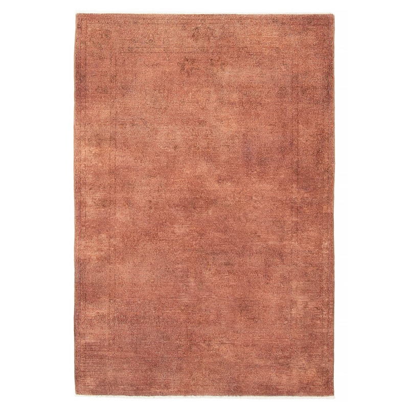 ECARPETGALLERY Hand-knotted Vibrance Brown Wool Rug - 4'4 x 6'8 - Dark Brown - 4'4 x 6'8