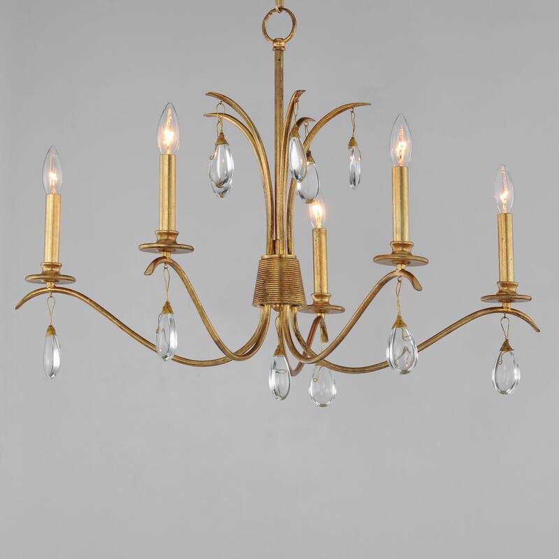 Maxim 12745 Eden 5 Light 32" Wide Crystal Candle Style Chandelier