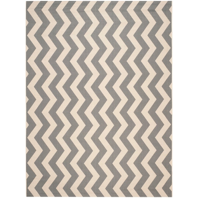 SAFAVIEH Courtyard Morganne Chevron Indoor/ Outdoor Waterproof Patio Backyard