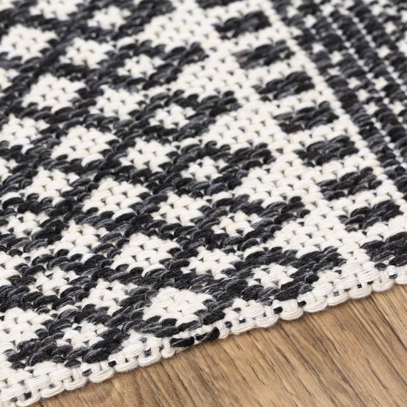 Livabliss Wendy Moroccan Stripe Cotton Area Rug