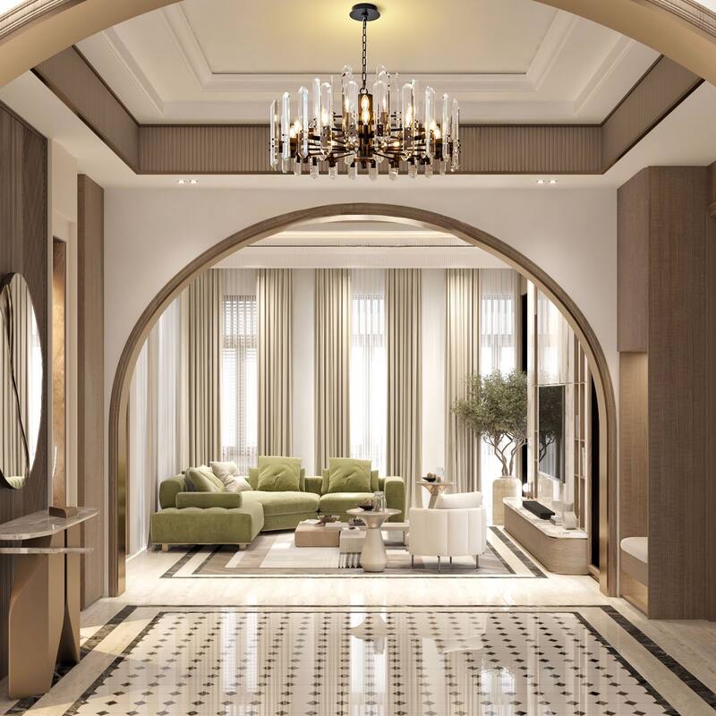 KAYLA 24- 54in Modern Luxury Crystal Chandelier Lighting - LED Ceiling Light Fixture