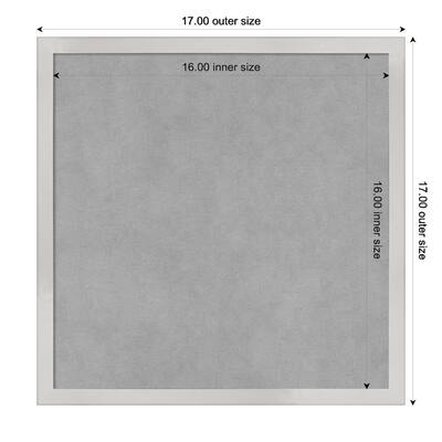 Amanti Art Svelte Silver Framed Magnetic Board