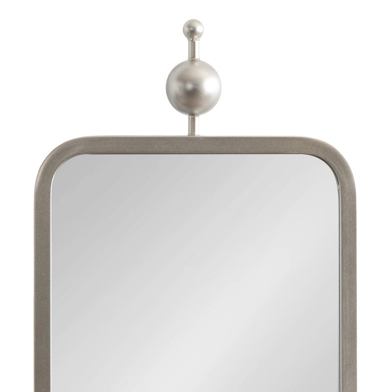 Kate and Laurel Kasota Slim Rectangle Mirror Metal