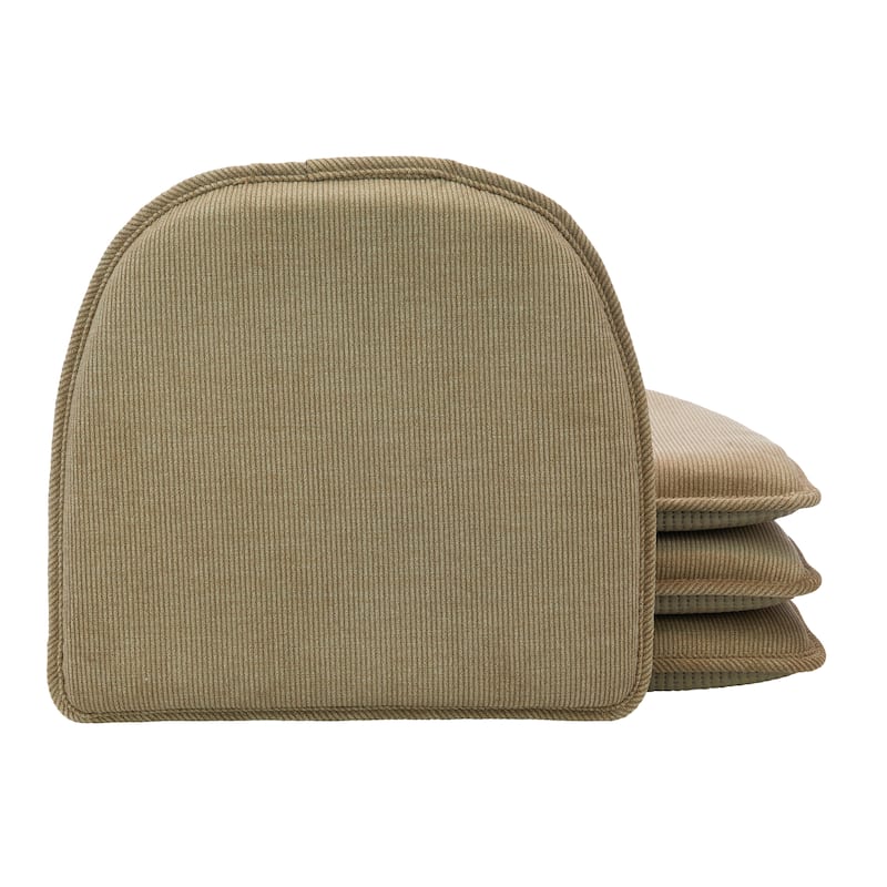 Klear Vu The Gripper Corduroy Non-Slip Chair Cushions