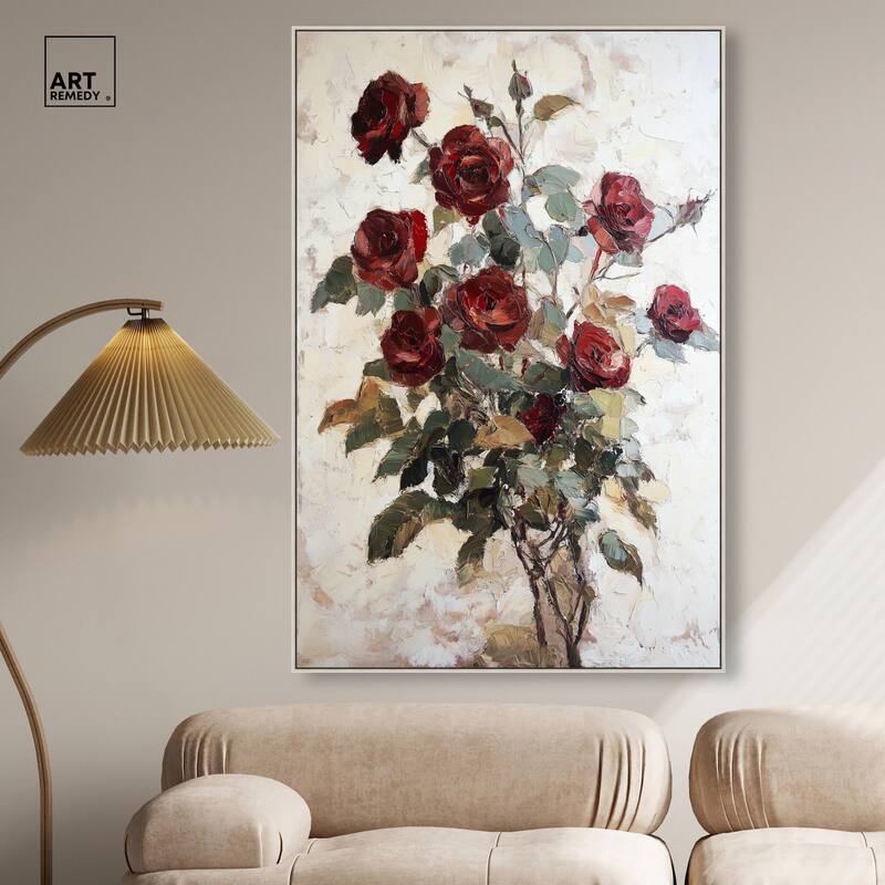 Velvet Vermilion II Canvas by Art Remedy