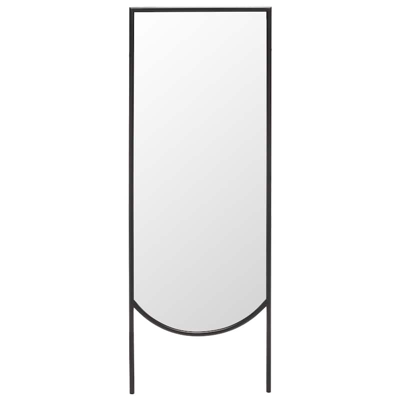 SAFAVIEH Crysta 25" Mirror - Black - 25Wx1Dx68H