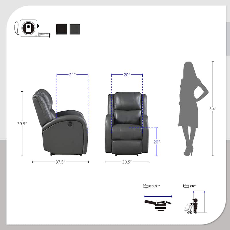 Patterson Faux Leather Power Reclining Chair