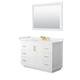 Option White, Gold Trim, White Quartz Top