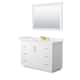 Option White, Gold Trim, White Quartz Top