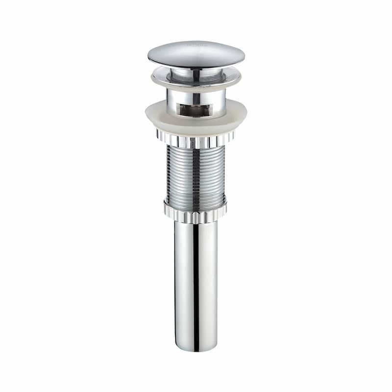 KRAUS Pop-Up Drain w Overflow, Bathroom Sink, Chrome, Nickel - Chrome