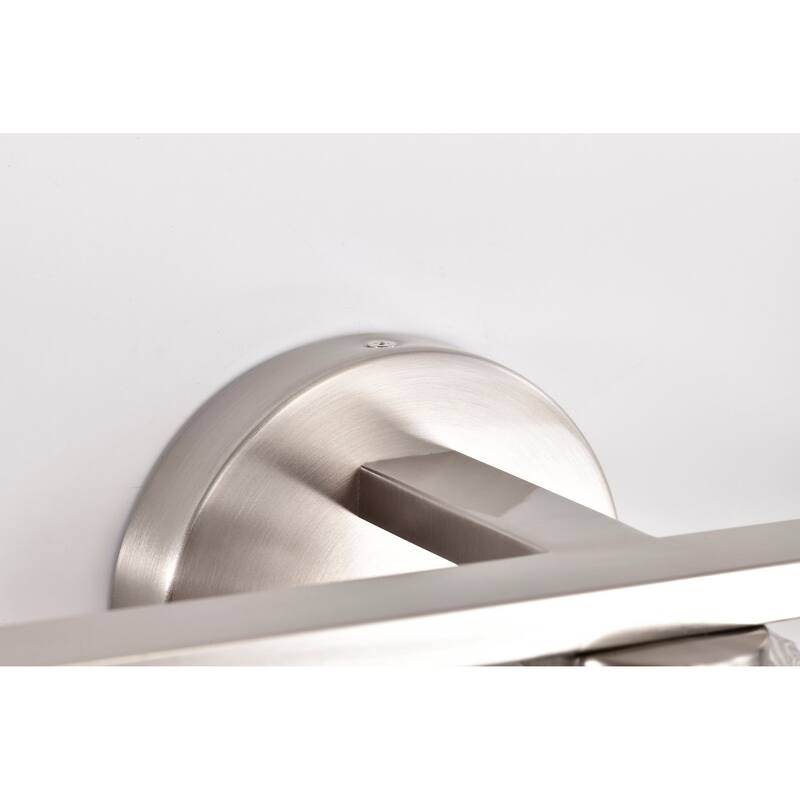 Gianna 3 Light Vanity Brushed Nickel Finish Clear Glass - Brushed Nickel
