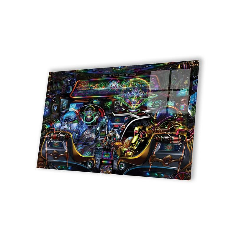 Spaceship Print On Acrylic Glass by Jumbie