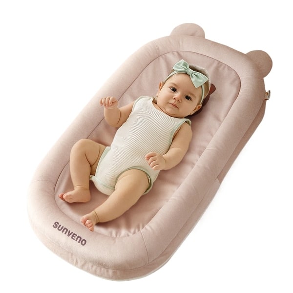 slide 2 of 15, Baby Lounger Support Cushion Brown