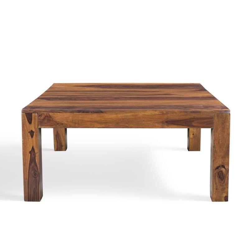 Handmade Cube Low Square Coffee Table (India) - 15.75" x 35.5" x 35.5"