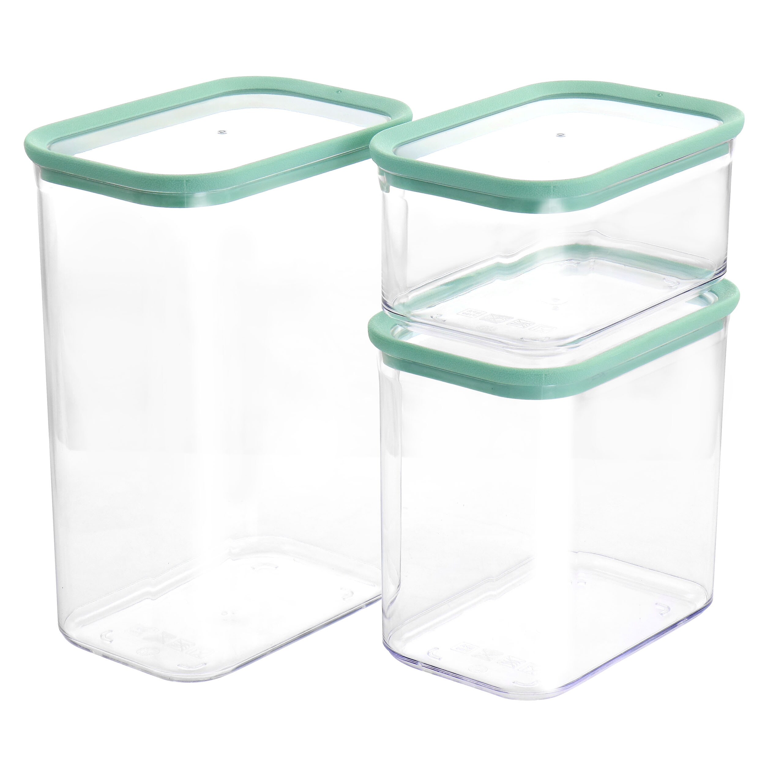 Shop Brabantia 3-Piece Stackable Glass Jar Set