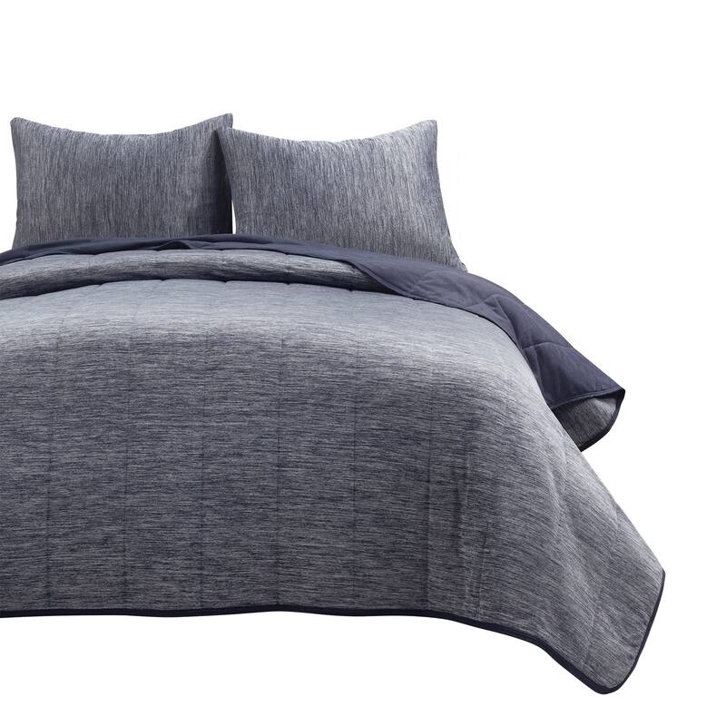 Lush Decor Cooling Reversible Quilted Blanket 3 Pieces Set
