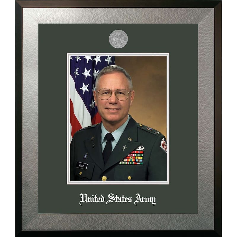 Patriot Frames Army 8x10 Portrait Honors Frame with Silver Medallion
