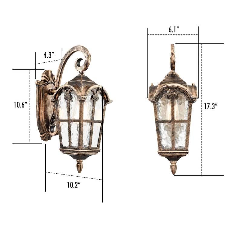 Skiathos Outdoor Wall Light Fixture Waterproof Exterior Wall Lantern