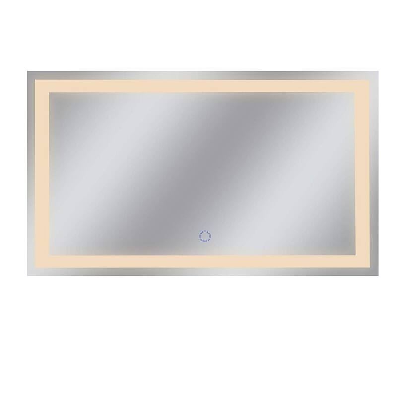 Dyconn Faucet Edison Wall-mounted LED Backlit Tri-Color Mirror - Clear