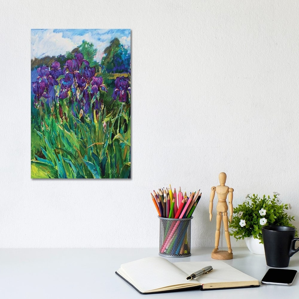 iCanvas "Iris Flowers" by Andrii Kutsachenko Canvas Print
