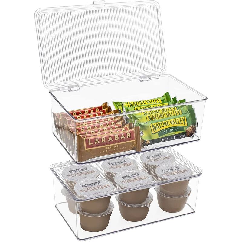 Sorbus Food Storage Containers with Lids, Kitchen Pantry & Fridge Organizer Bins