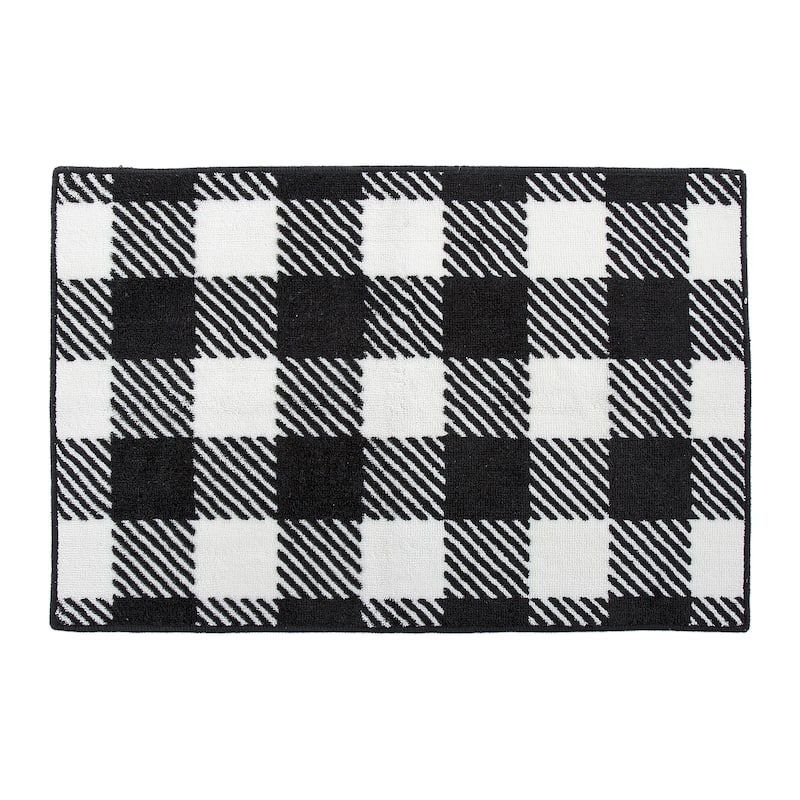 HiEnd Accents Camille Buffalo Check Rug, 24"x36"