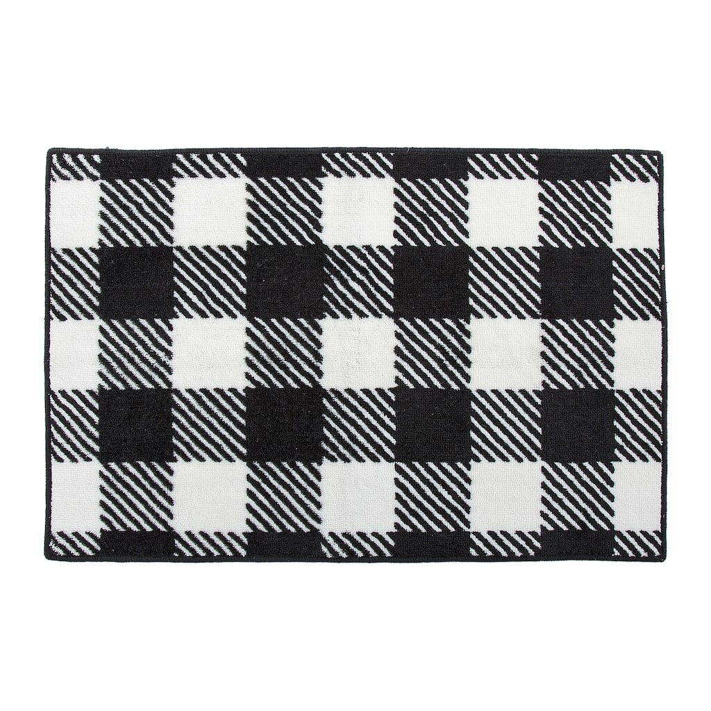 HiEnd Accents Camille Buffalo Check Rug, 24"x36"