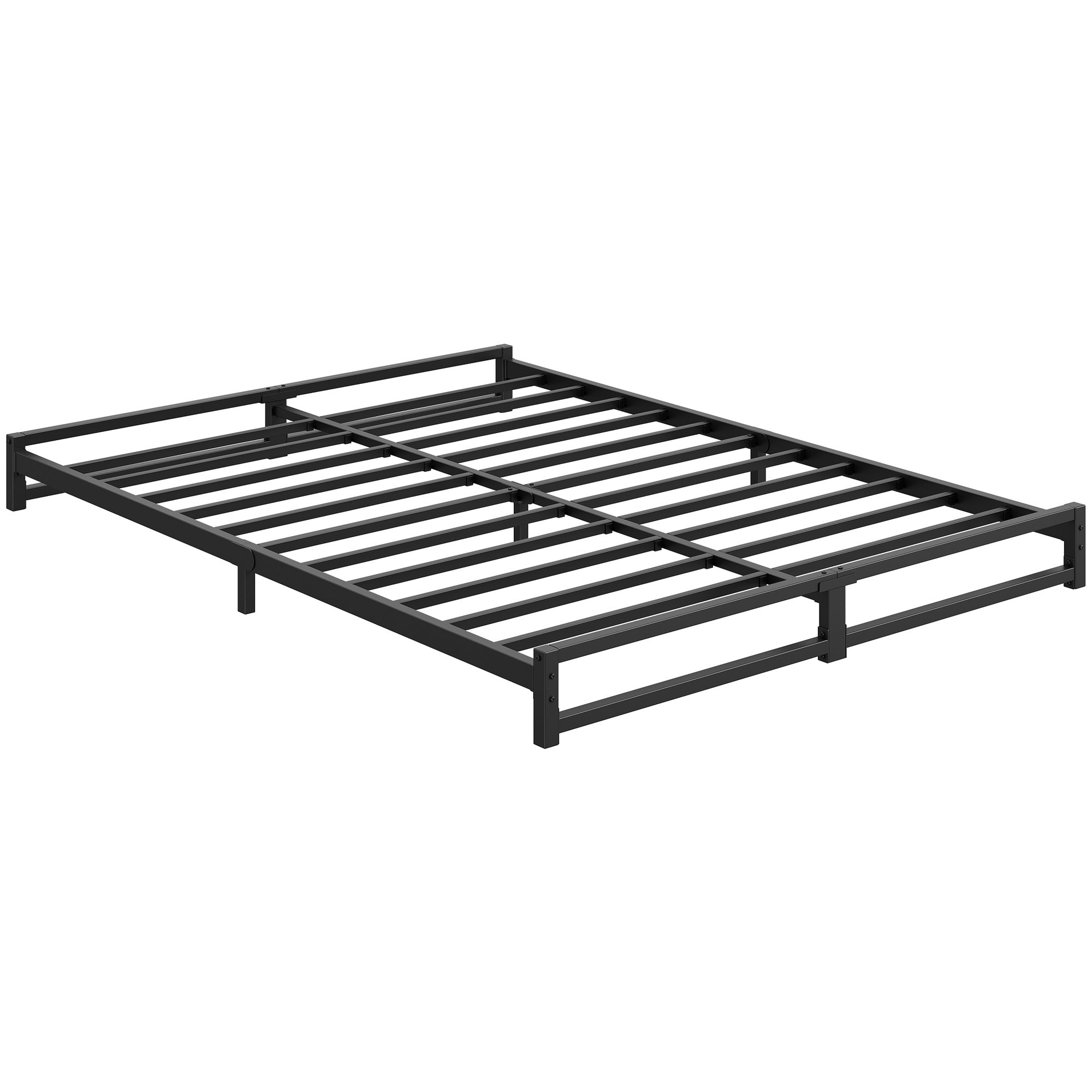Twin Size Bed Frame,Metal Platform Bed Frame with Steel Slats Support,6 Inch Tall,Mattress Foundation