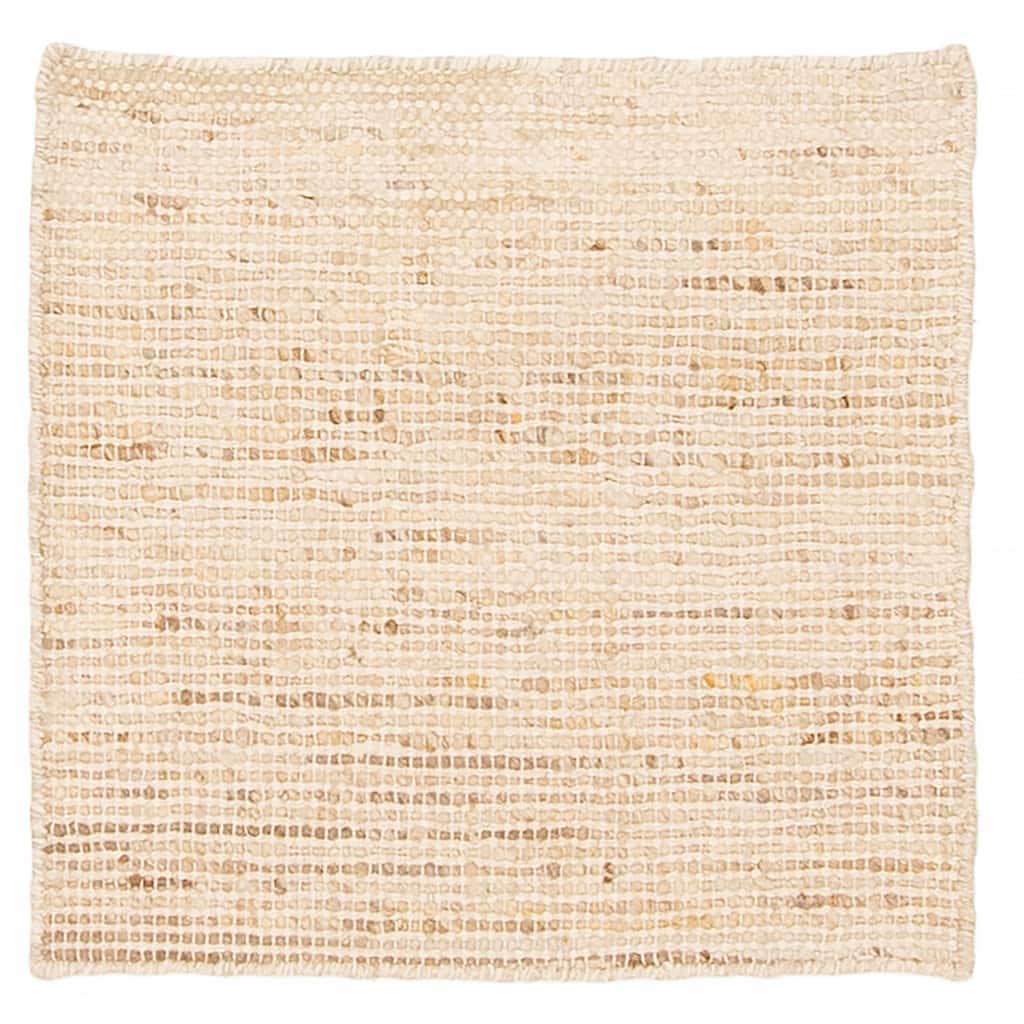 ECARPETGALLERY Braid weave Sienna Beige Wool Rug - 2'1 x 2'0