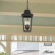 preview thumbnail 1 of 5, Hunter Spring Cove Outdoor 3 Light 17 Inch Pendant - Traditional - Entryways, Porches, or Outdoor Gathering Spaces Matte Black