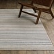 preview thumbnail 1 of 10, Cavett Textural Geometric Striped Beige/ Multi Area Rug 2' 7" x 7' 9" - Runner