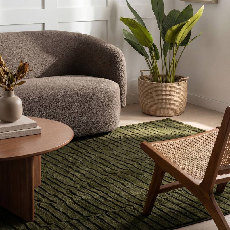 Nuloom Nivella Solid Cloud Washable Area Rug