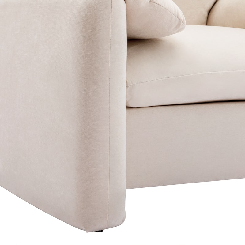 Chenille Oversized Armchair Accent Chair Single Sofa