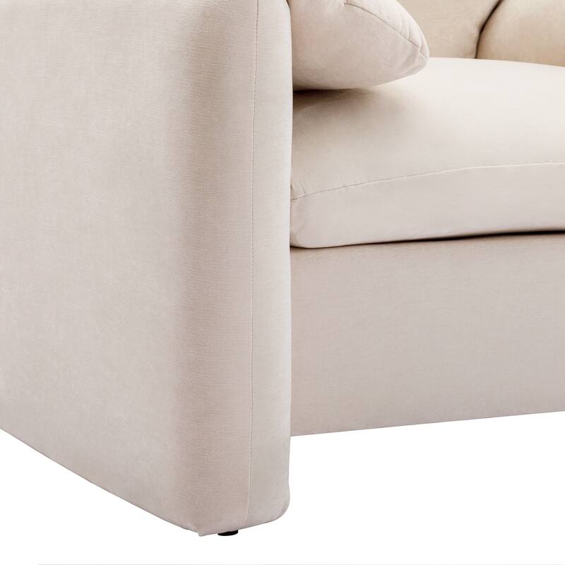 Modern Style Chenille Oversized Armchair Accent Chair Single Sofa