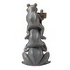 preview thumbnail 4 of 5, Glitzhome 28"H Bronze MGO Stacked Frog Statue
