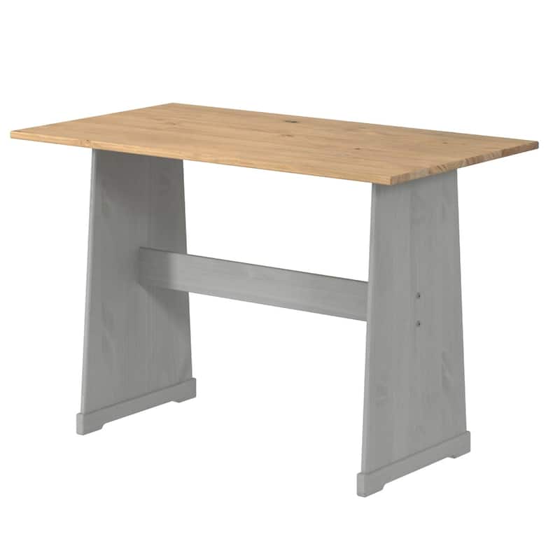 OSHOME Model COG805 Solid Pine Corner Dining Booth in Corona Gray