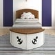 preview thumbnail 2 of 6, Furniture of America Trunite Nautical Twin-size Wood Captain Platform Bed with Footboard Storage