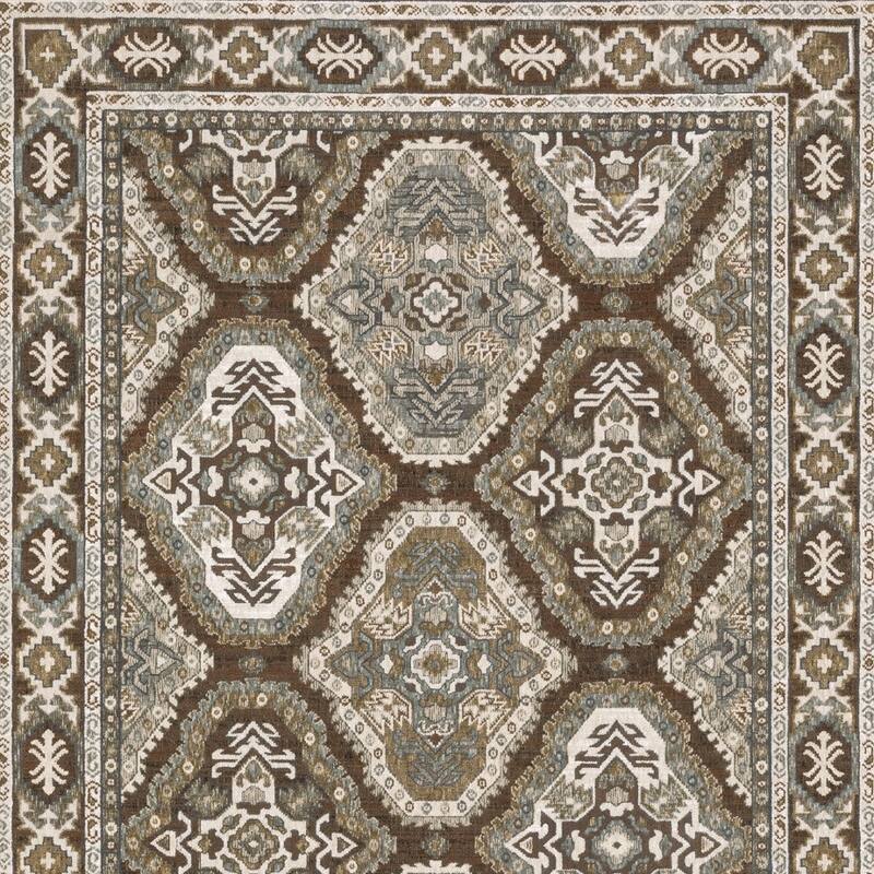 HomeRootsMedallion Traditional Runner Area Rug