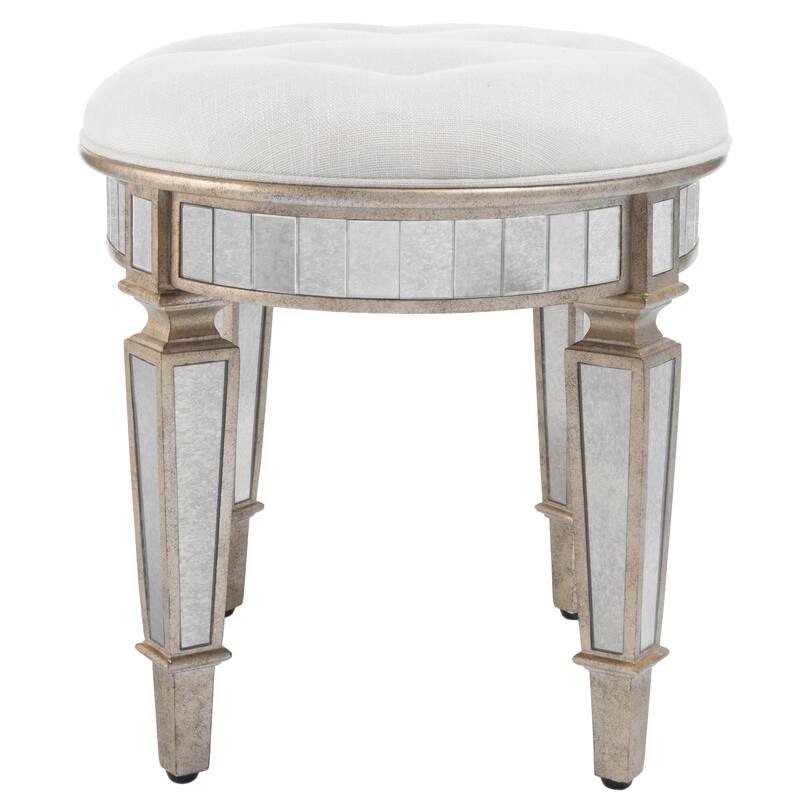 Garbo Mirrored Vanity Stool