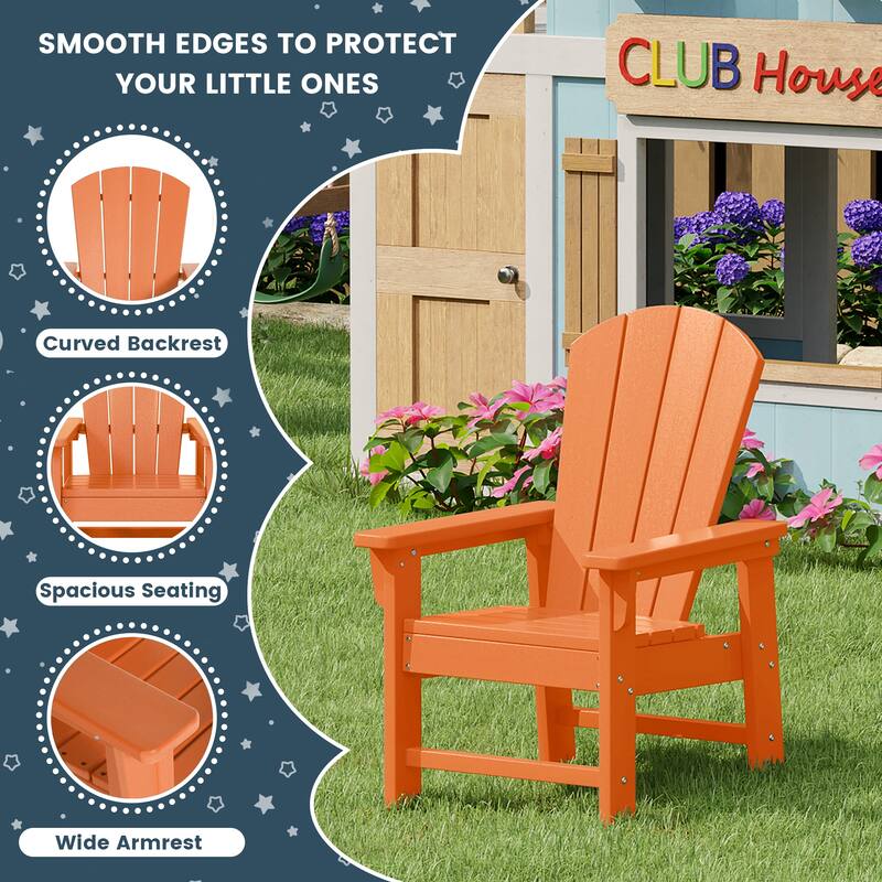 Laguna Kids Outdoor Poly Adirondack Chair (Set of 4)