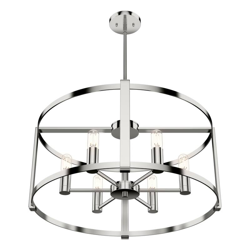 Hunter Astwood 26" 6 Light Chandelier, Dining Room, Kitchen, Cage - Art-Deco, Transitional, Contemporary