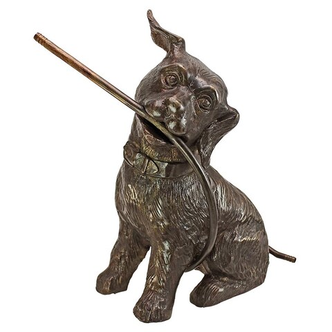 Design Toscano Raining Dogs Piped Bronze Garden Statue