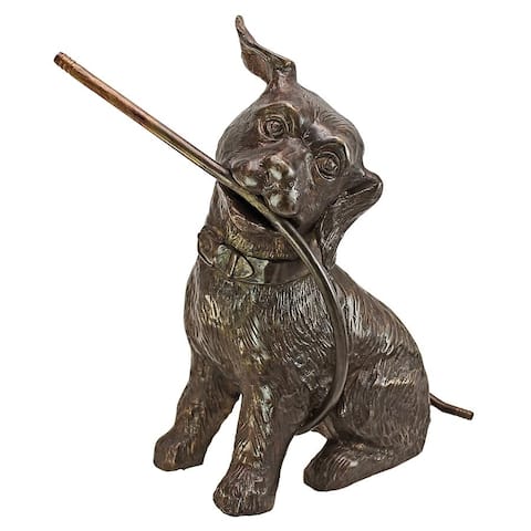 Design Toscano Raining Dogs Piped Bronze Garden Statue