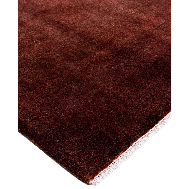 Overdyed One-of-a-Kind Hand-Knotted Area Rug - Pink - 9' 3" x 12' 0"
