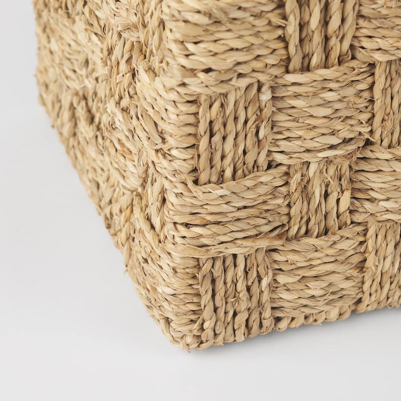 Hanalei Brown Seagrass Boxes w/ Lids (Set of 2)