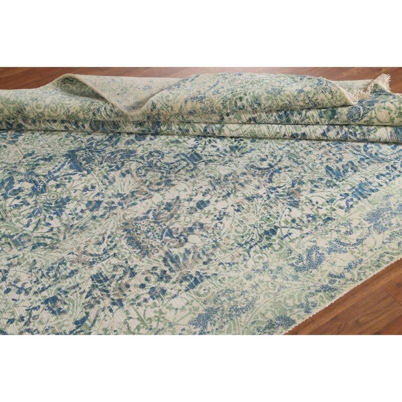 Modern / Abstract Area Rug Hand-Knotted Wool Carpet - 5'6"x 7'9"