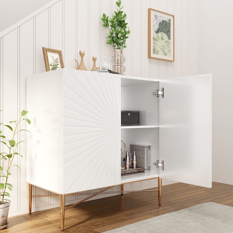 2 Door Vintage Accent Cabinet