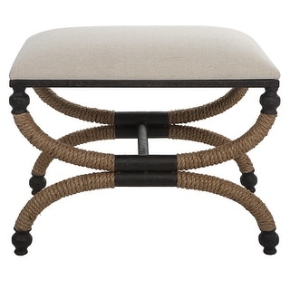 Uttermost Icaria Upholstered Small Bench - 24 W X 20 H X 16 D