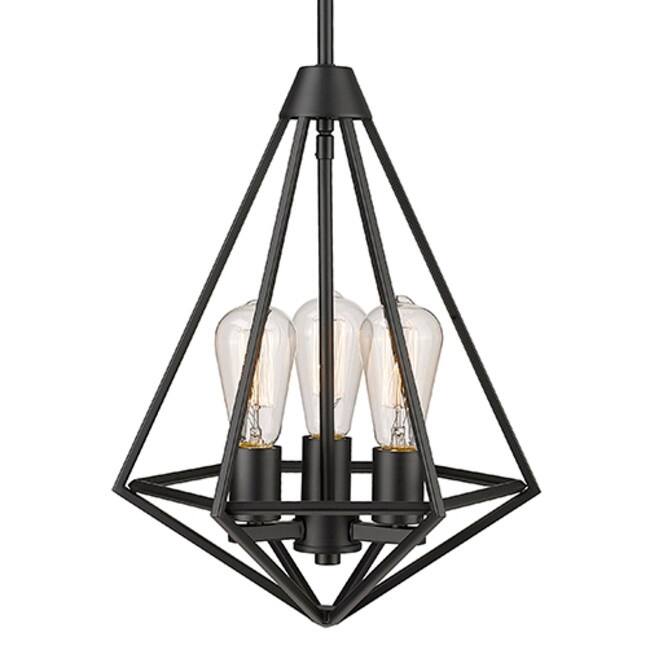 Millennium Lighting 2213 Dawes 3 Light 13" Wide Pendant - Matte Black