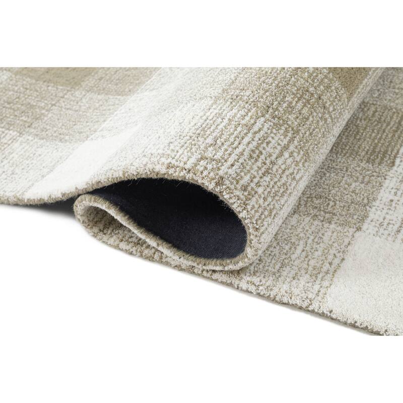 Terra by Obeetee Retro Plaid Gray Rug
